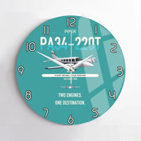 Thumbnail for Piper PA-34-220T Seneca V design on turquoise no frame wall clock