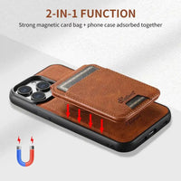 Thumbnail for Customisable Design Image Logo Magnetic Leather iPhone Case - view 10