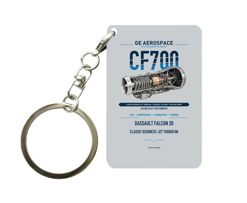 CF700 Key Chain design on light gray key chain