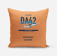 Thumbnail for Diamond DA42-VI design on orange pillow