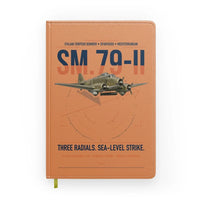 Thumbnail for Savoia-Marchetti SM.79-II Sparviero design on orange notebook