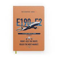 Thumbnail for Embraer E190-E2 design on orange notebook
