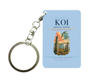 Thumbnail for Kirkwall Airport (KOI) design on light blue key chain