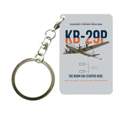 Thumbnail for KB-29P SUPERFORTRESS design on light gray designed key chain, double-side print