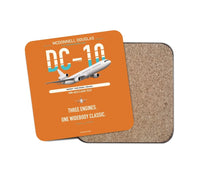 Thumbnail for McDonnell Douglas DC-10 design on orange 1 piece coaster