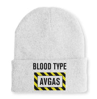 Thumbnail for Blood Type AVGAS Embroidered Beanie - view 10