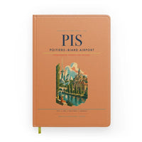 Thumbnail for Poitiers–Biard Airport (PIS) design on orange notebook