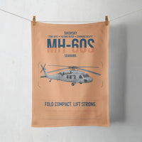 Thumbnail for Sikorsky MH-60S Seahawk design on orange towel