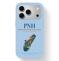 Thumbnail for Phnom Penh Airport (PNH) design on light blue iPhone 17 Pro MagSafe case