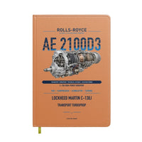 Thumbnail for AE 2100D3 design on orange notebook