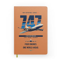 Thumbnail for Boeing 747-400 design on orange notebook