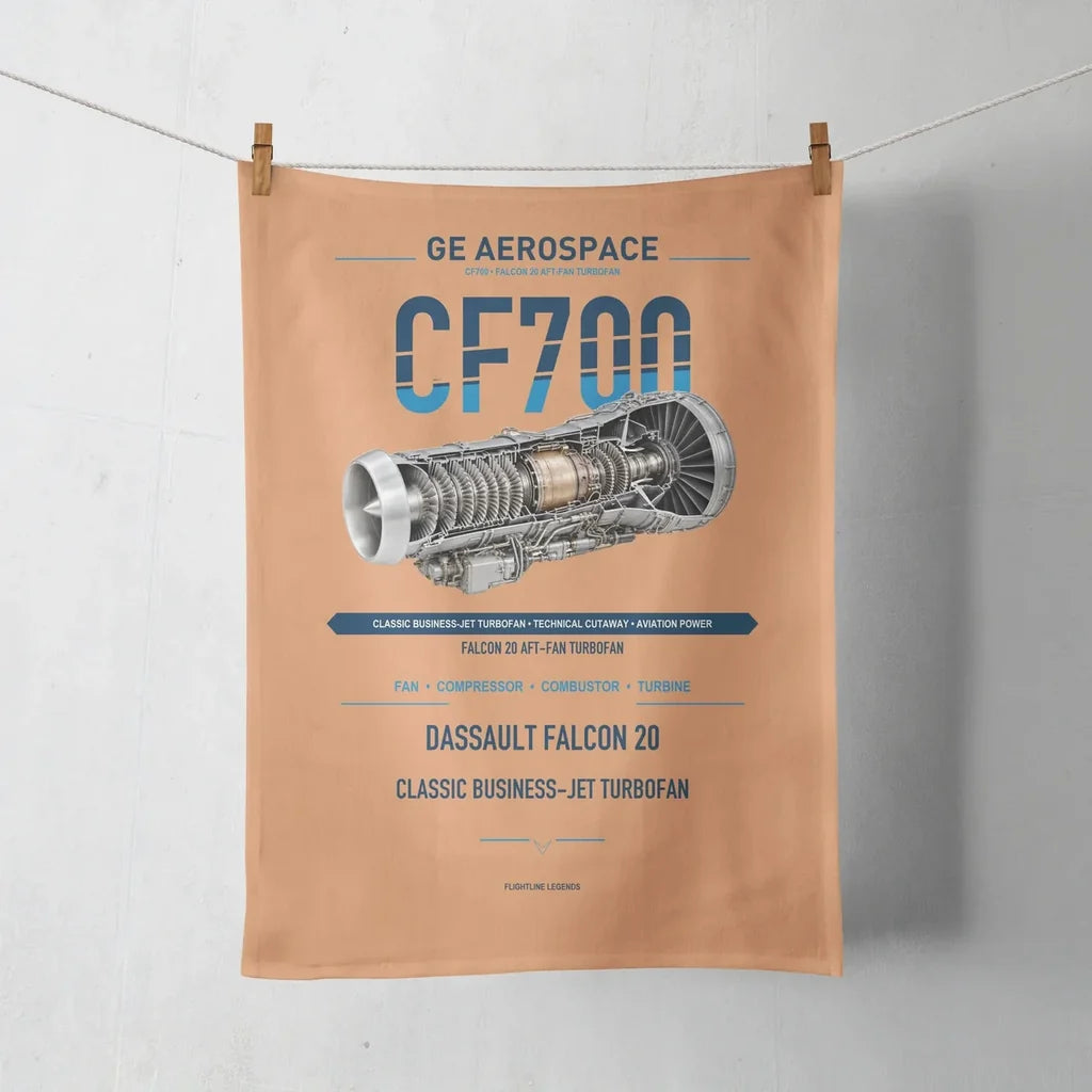 CF700 design on orange towel