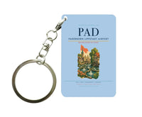 Thumbnail for Paderborn Lippstadt Airport (PAD) design on light blue key chain