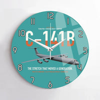 Thumbnail for C-141B Starlifter design on turquoise no frame wall clock