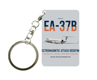 Thumbnail for EA-37B Compass Call design on light gray designed key chain, double-side print