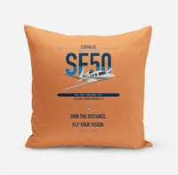 Thumbnail for Cirrus Vision Jet G2+ design on orange pillow