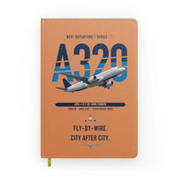 Thumbnail for Airbus A320 design on orange notebook