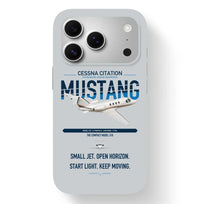 Thumbnail for Cessna Citation Mustang design on light gray magsafe iphone case, for iPhone 17 Pro