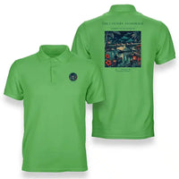 Thumbnail for VINTAGE G4187 - The Lantern Anchorage - Double-Side Polo T-Shirt design on lightgreen