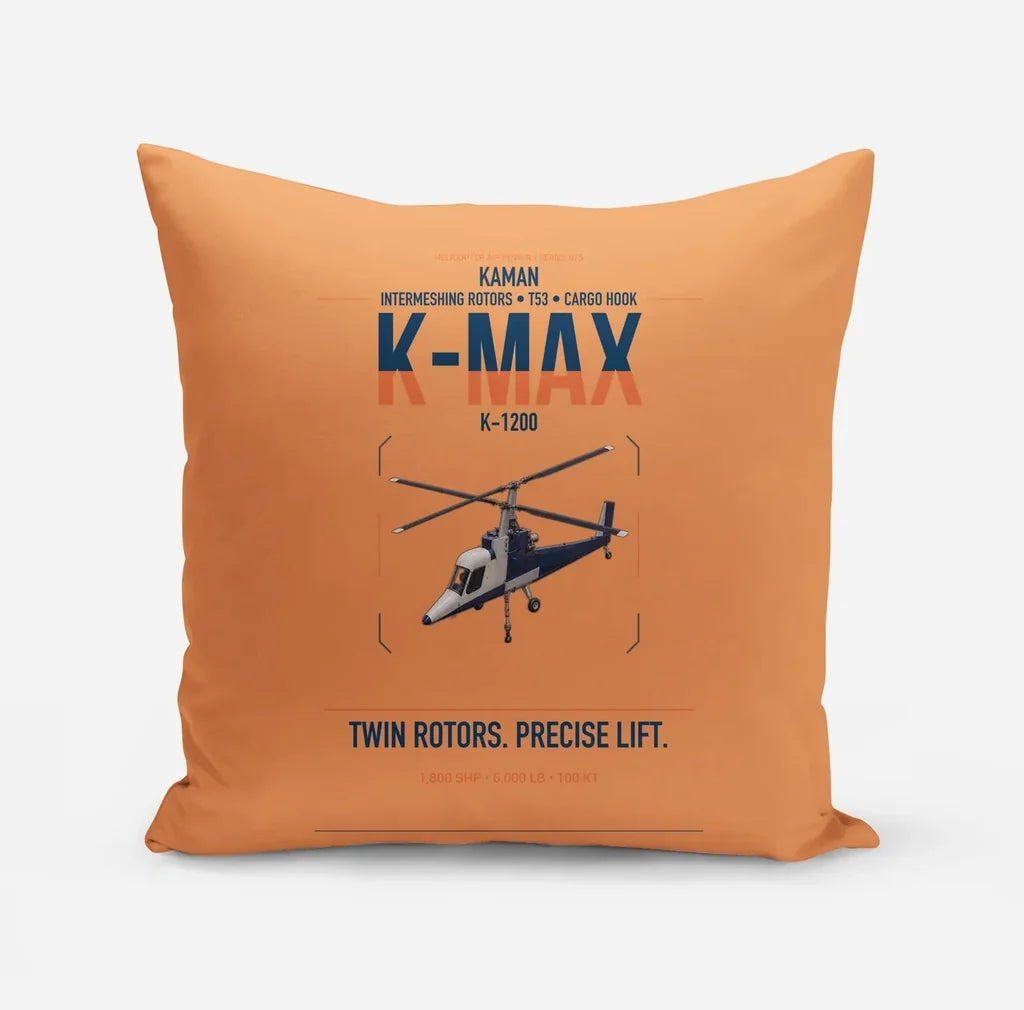 Kaman K-1200 K-MAX design on orange pillow