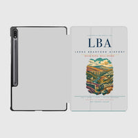 Thumbnail for Leeds Bradford Airport (LBA) design on light gray samsung tablet tablet case