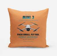Thumbnail for DJI Mini 3 design on orange pillow