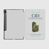 Thumbnail for The Eastern Iowa Airport Cedar Rapids (CID) design on light gray samsung tablet tablet case