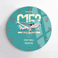 Thumbnail for Cessna 152 design on turquoise no frame wall clock