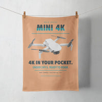 Thumbnail for DJI Mini 4K design on orange towel