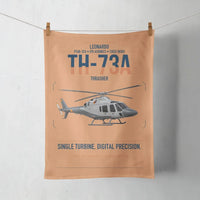 Thumbnail for Leonardo TH-73A Thrasher design on orange towel