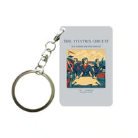 Thumbnail for VINTAGE G4164 - The Aviatrix Circuit - Designed Key Chain design on lightgray