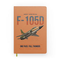 Thumbnail for F-105D Thunderchief design on orange notebook