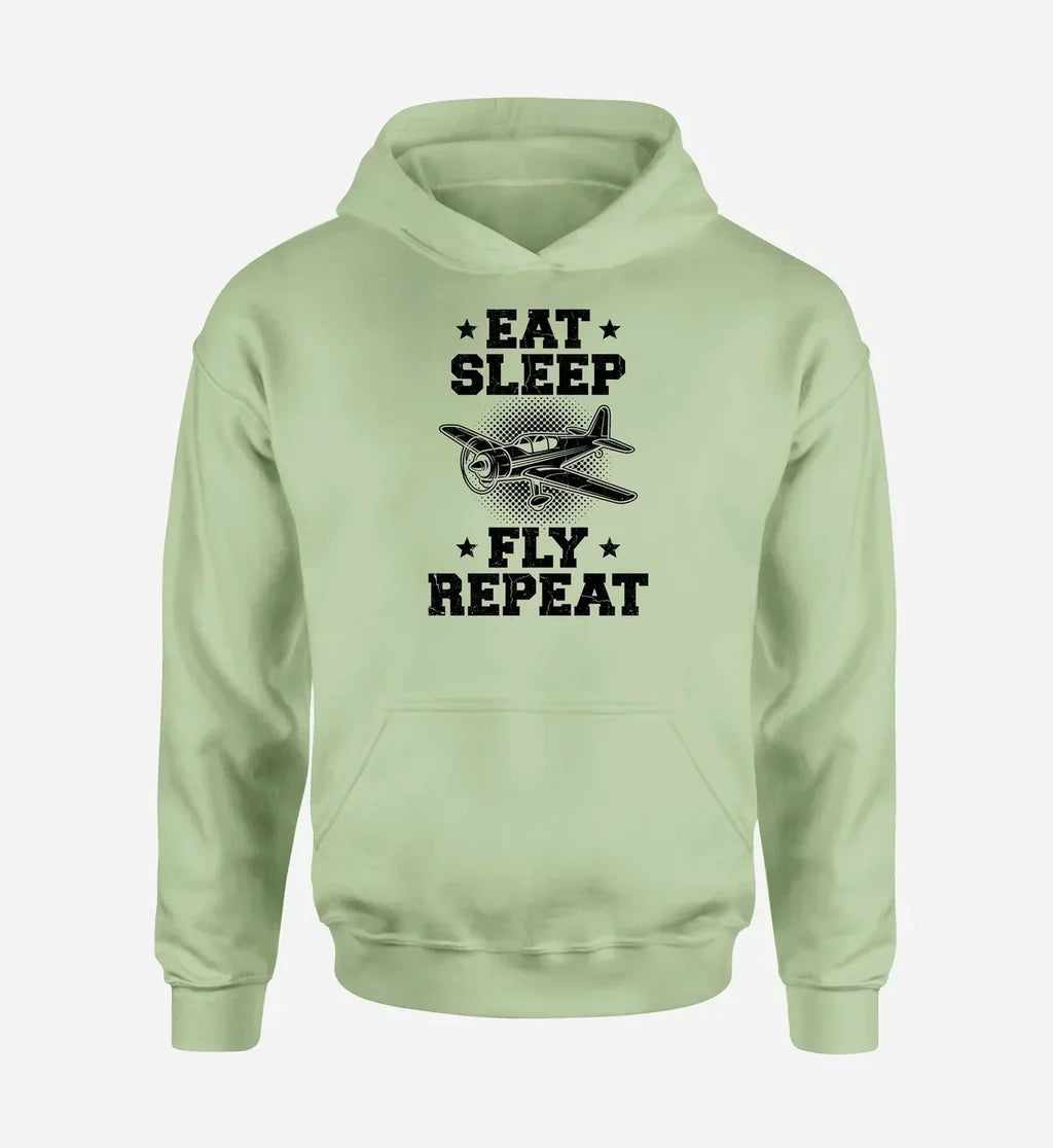 Eat Sleep Fly Repeat - Light Green