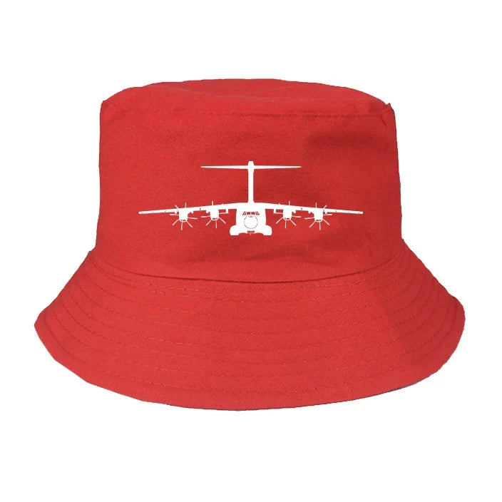 Airbus A400M Silhouette summer hat - red