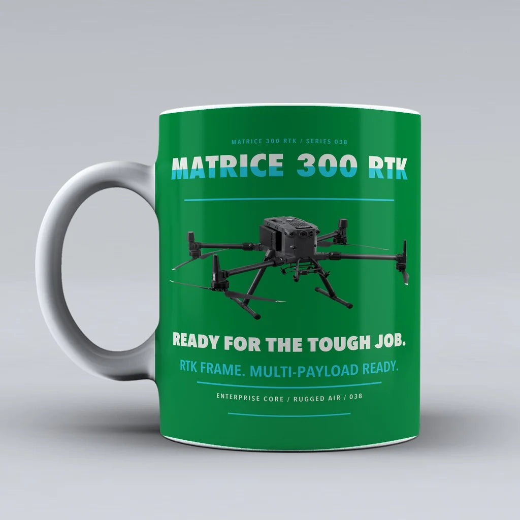 Matrice 300 RTK Mug design on green dji