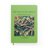 Thumbnail for VINTAGE G4083 - The Mountain Airway - Designed Notebooks design on lightgreen