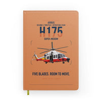 Thumbnail for Airbus H175 design on orange notebook