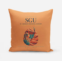 Thumbnail for St. George Regional Airport (SGU) design on orange pillow