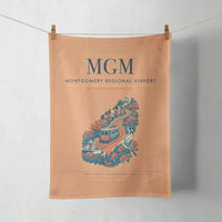 Thumbnail for Montgomery Regional Airport (MGM) design on orange towel