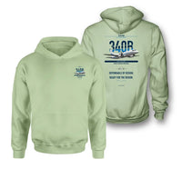 Thumbnail for Saab 340B design on light green hoodie