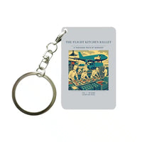 Thumbnail for VINTAGE G4374 - The Flight Kitchen Ballet - Designed Key Chain design on lightgray