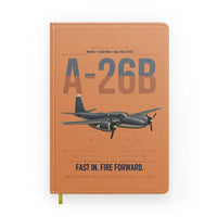 Thumbnail for A-26B Invader design on orange notebook