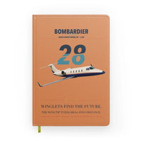 Thumbnail for Bombardier Learjet 28 design on orange notebook