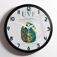 Thumbnail for Hewanorra International Airport (UVF) design on light gray framed wall clock