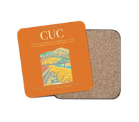 Thumbnail for Camilo Daza International Airport (CUC) design on orange 1 piece coaster