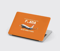 Thumbnail for C-40A Clipper Fleet Logistics Ready design on orange MacBook case