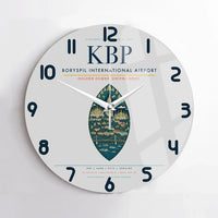 Thumbnail for Boryspil International Airport KBP Wall-Clock No-Frame - Light Gray