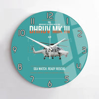 Thumbnail for HAL ALH Dhruv Mk III design on turquoise no frame wall clock