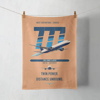 Thumbnail for Boeing 777-300ER design on orange towel