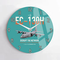Thumbnail for EC-130H Compass Call design on turquoise no frame wall clock